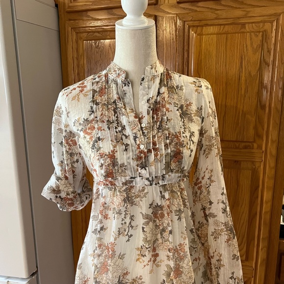 NWT Sweet Long Sleeve Babydoll Dress/Tunic Top Size Small - Picture 4 of 11